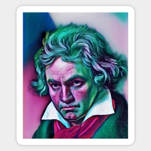 Ludwig van Beethoven Portrait | Ludwig van Beethoven Artwork 4 Sticker